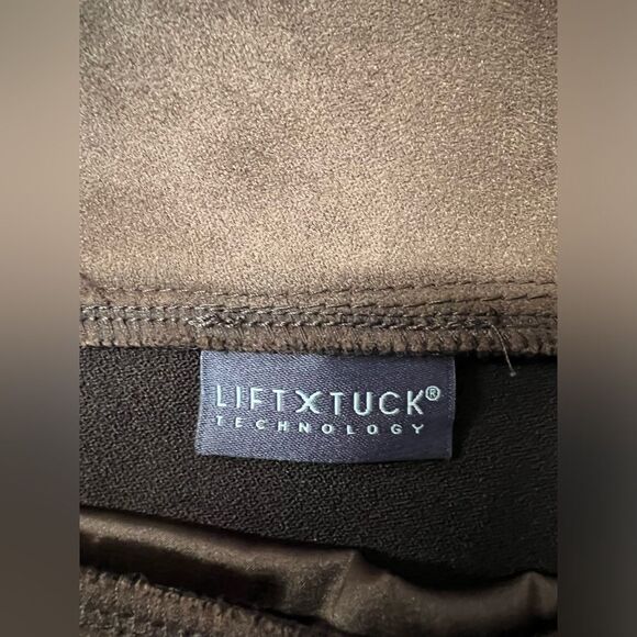 NYDJ Basic Faux Suede Stretch Legging Pants in Dark Chocolate Womens 12 Petite - Picture 8 of 8